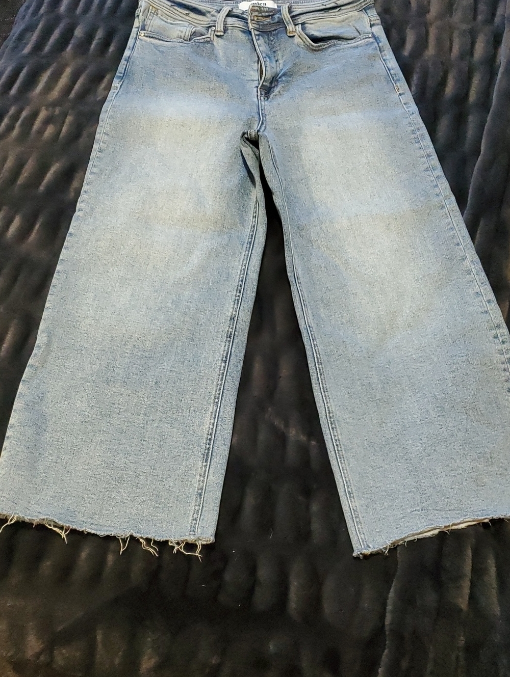 Light Blue Wide-Leg Flare Jeans